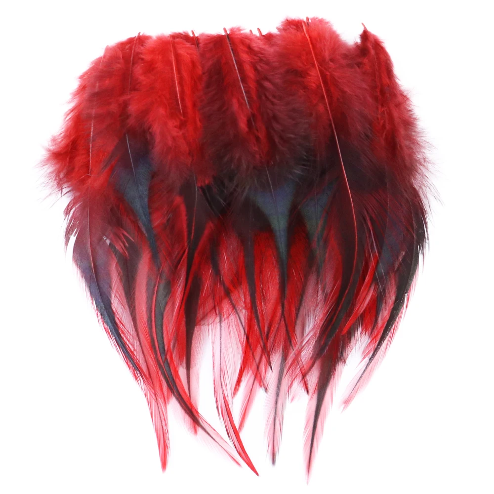 

10-15CM Natural Plumes DIY Carnival Wedding Dress Accessories Decorative Fluffy Dyed Rooster Chicken Feathers For Jewelry Crafts