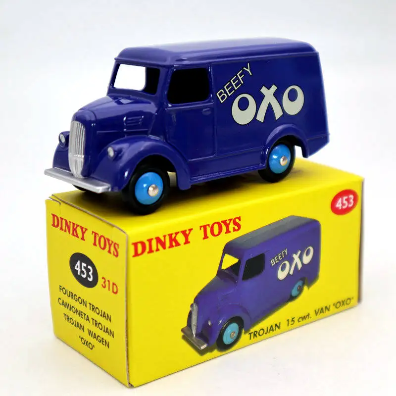 Игрушки Atlas Dinky 453 для фургона 15 янв cwt VAN OXO литые модели автомобилей коллекционные