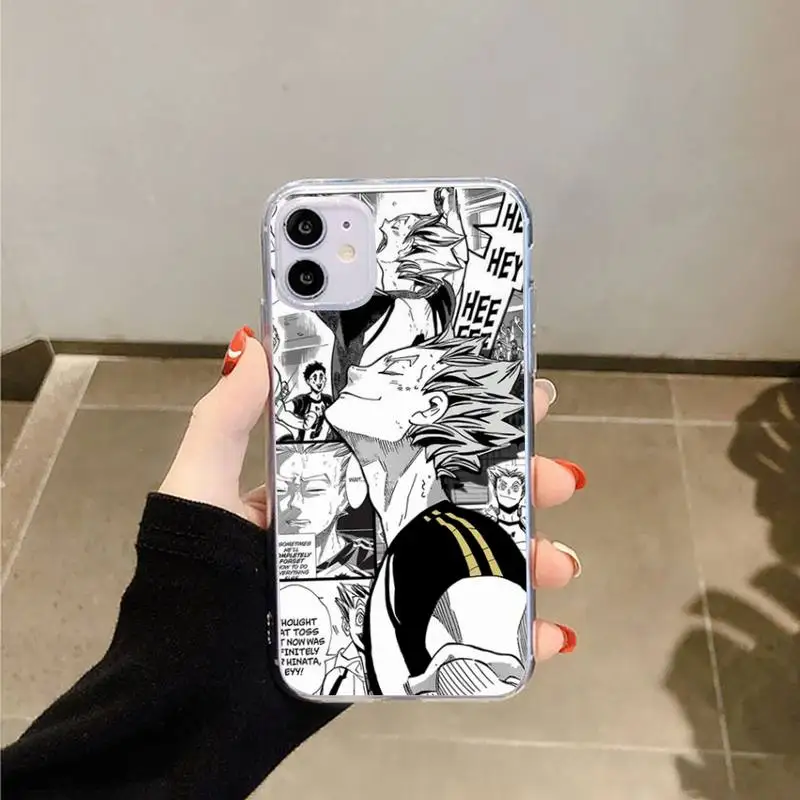 

Haikyuu bokuto koutarou Japan anime Phone Case Transparent for iPhone 6 7 8 11 12 s mini pro X XS XR MAX Plus