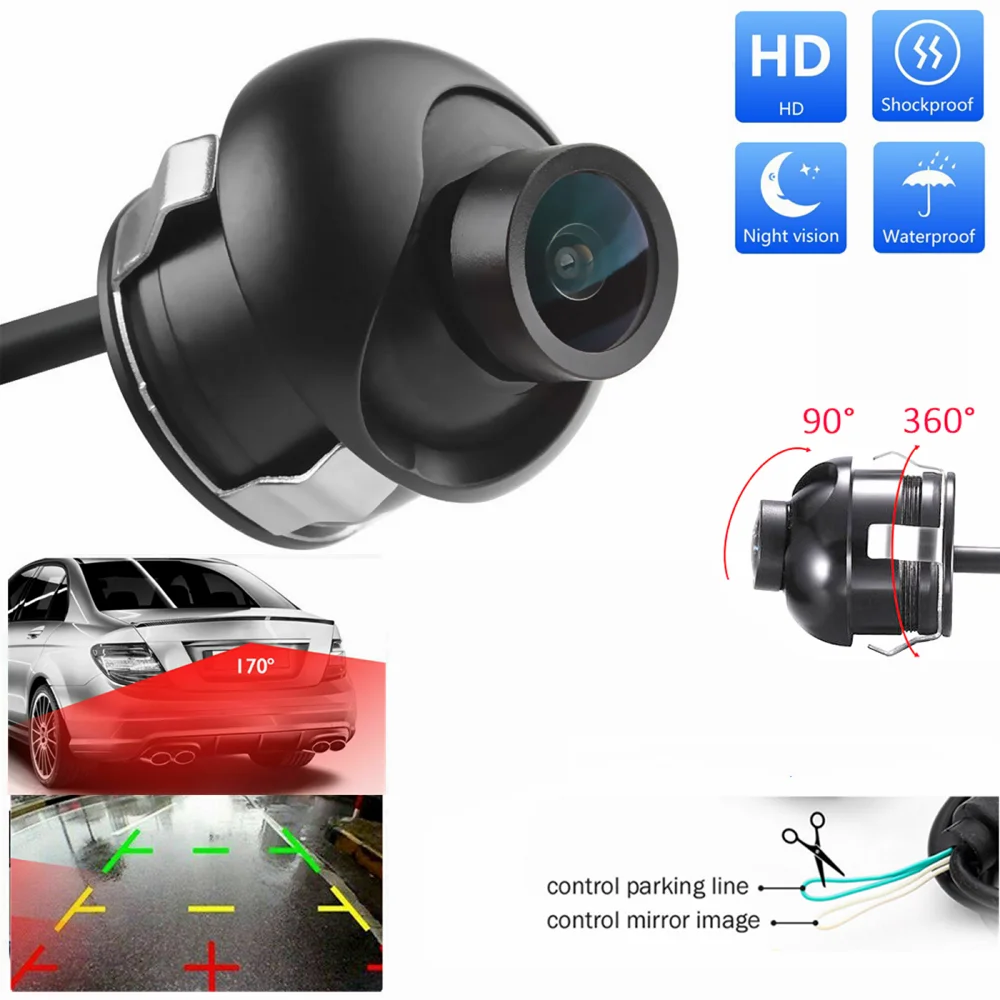 

Mini Universal 360Â° HD Reversing Camera Parking Aid Camera Night Vision