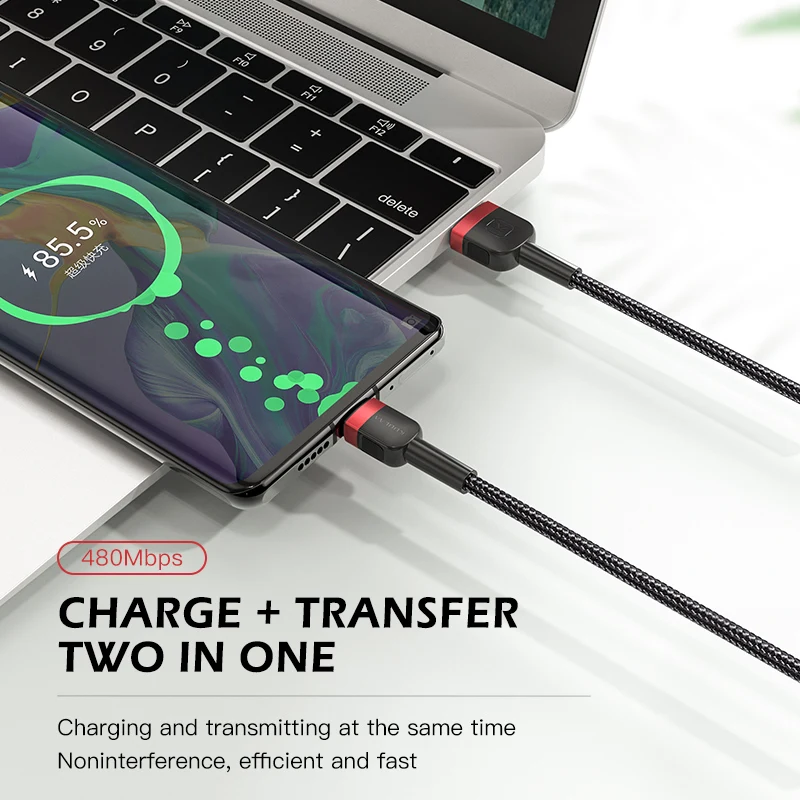 USB-кабель KUULAA Type-C для Xiaomi Mi Redmi Note 9 8 7 быстрая зарядка Samsung S9 кабель USBC | Мобильные
