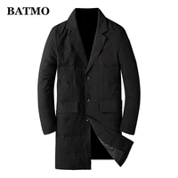 batmo 2019 new arrival winter 90 white duck down jackets menmens trench coatlong parkas7881