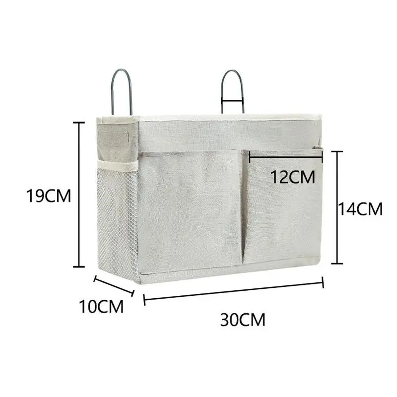 Bedside Storage Hanging Bag Bed Table Shelf Basket Rack Organizer Hanger Bedroom Y0G9 | Дом и сад
