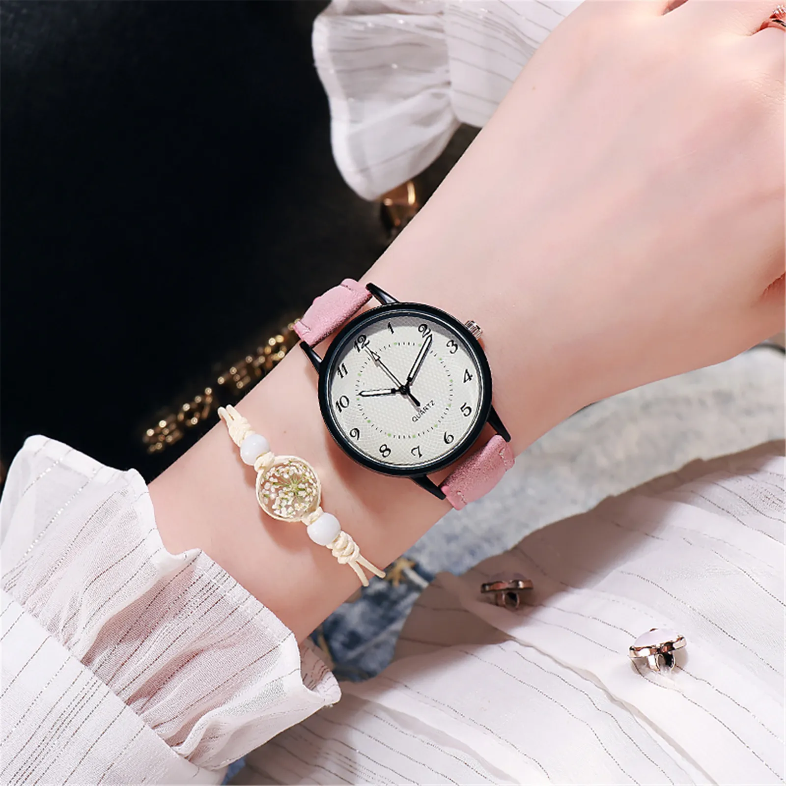 

Luminous waterproof watch ladies watch quartz watch brand new and high quality Ladies quartz watch Simple#30
