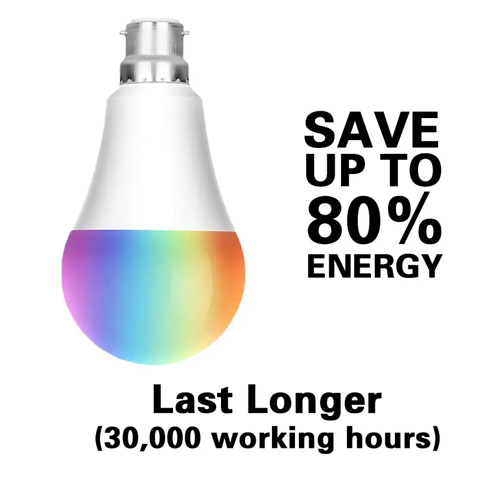 Bayonet WiFi умный светодиодный светильник 12 Вт RGB Теплый Холодный белый с