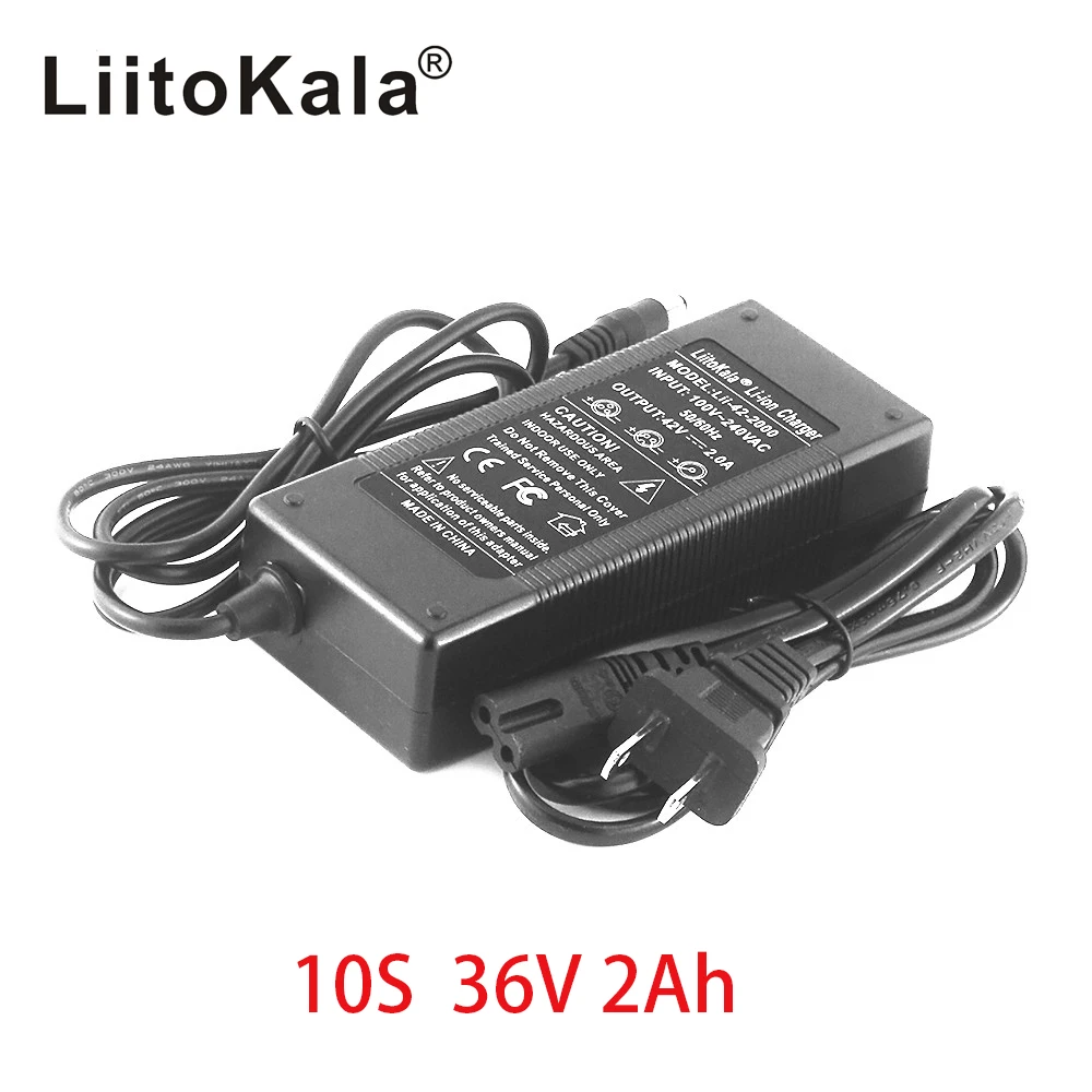 HK Liitokala 36V 2a зарядное устройство 10 серия 42V литиевая батарея для электрического