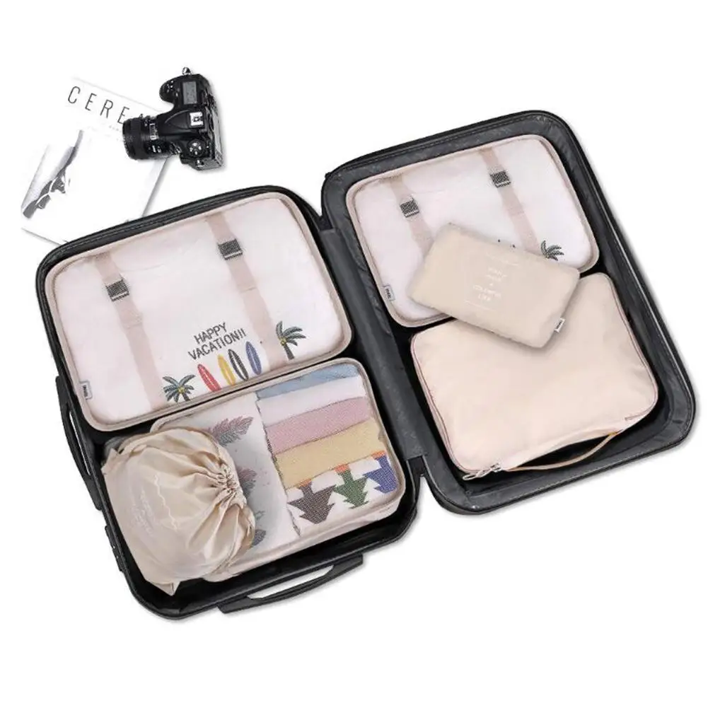 Чемодан органайзер набор из 8 предметов сумка для хранения багажа одежды