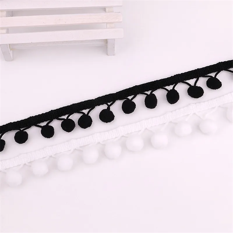 Помпон 12 мм отделка искусственная оплетка бахрома звездная кружевная ткань