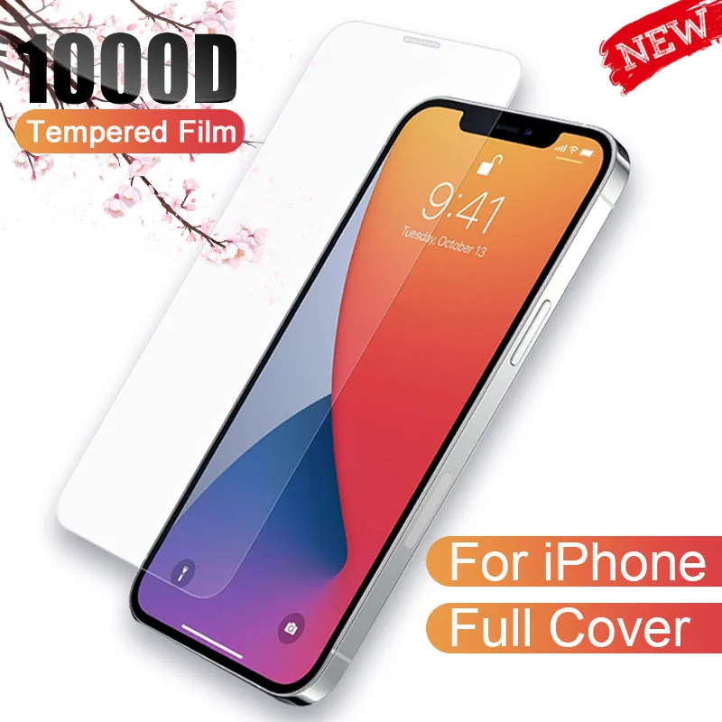 

Full Cover Tempered Glass For iPhone 11 12 Pro XS MAX X XR Screen Protector Film iPhone 7 8 6 6s Plus SE 2020 Transparent Glass