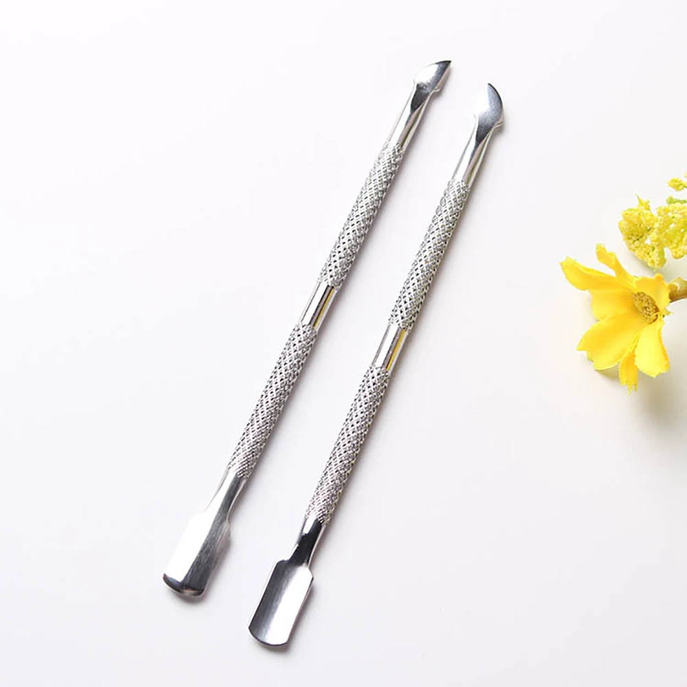 

1 шт. двусторонний Толкатель для кутикулы средство для удаления омертвевшей кожи пилки для ногтей из нержавеющей стали средство для удалени...