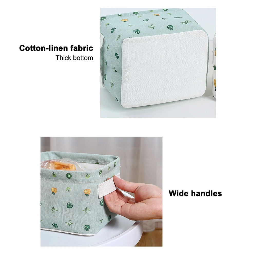 

Cute Cartoon Storage Baskets Portable Storage Bin Home Desktop Waterproof Storage Organizer for Toys Cosmetics Underwear Books