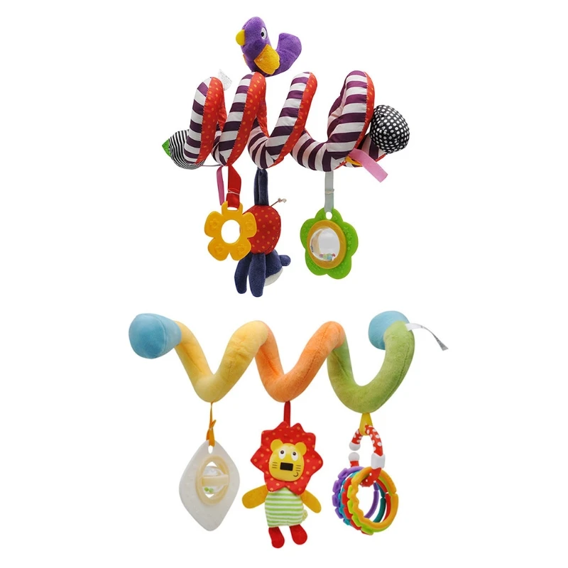 

Multifunction Hanging Toy Car Seat Toys Bed Around Rattle Bell Infant Baby BB Teether Plush Toy for Crib Stroller Travel