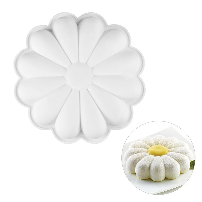 

Silicone Sunflower Cake Mold | Non Stick Silicone Baking Mould | Perfect For Mousse Dessert, Jello, Chocolate, Candy