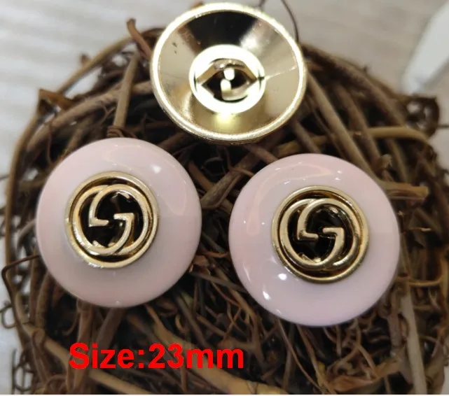 NO12 Size 23mm pink Новинка 10 шт. высококачественная металлическая куртка в форме сердца с капельным маслом и пуговицами аксессуары пальто свитер рубашка кнопка 18 мм - Цвет: NO12 Size 23mm pink