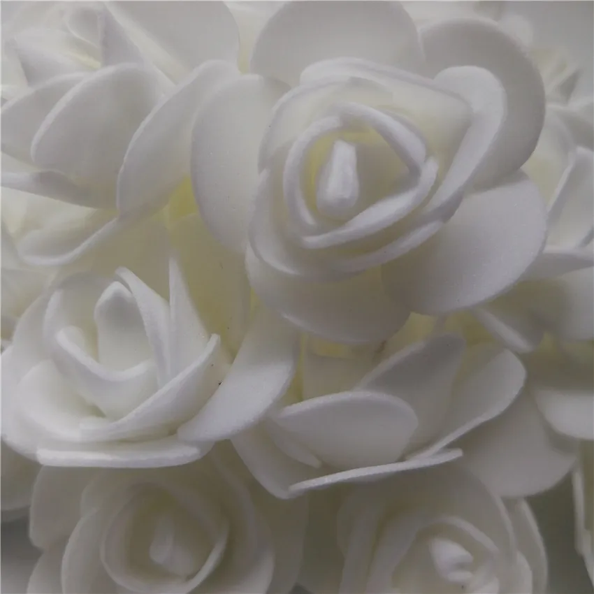 500pcs white rose Пузырьковая Роза медведи ПЕНА РОЗА ручной работы медведь плесень DIY искусственный цветок розы Медведь пластик медведь розы - Цвет: 500pcs white rose