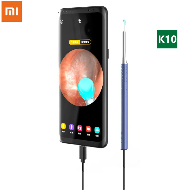 

Xiaomi Bebird K10 Smart Visual Ear Stick 300w High Precision CMOS Camera 3-axis Gyroscope OTG Endoscope Otoscope Ear Picker Tool