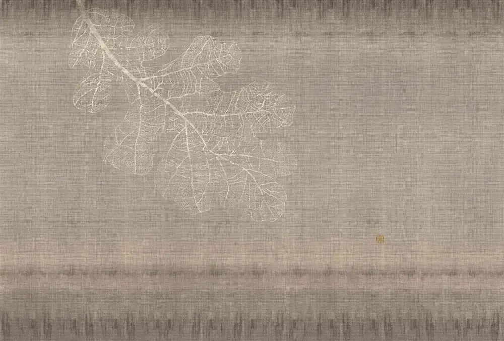Light Brown MASAR Original simple color fresco old room living room dining room business background wall wallpaper Oak leaf - Цвет: Light Brown