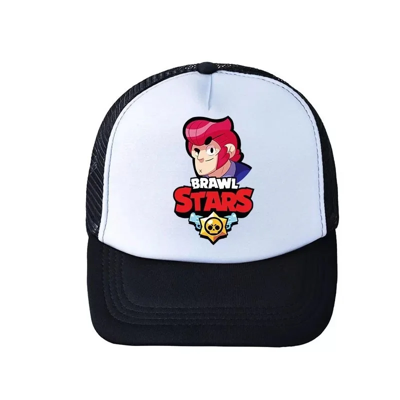 Braw stars бейсбольная кепка мультяшная хлопковая Повседневная шляпа для мужчин и женщин дышащая Летняя Сетка Солнцезащитная шляпа регулируемая бейсболка хип хоп Кепка Gorras