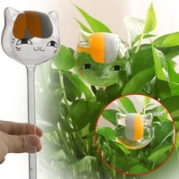 3pcs cat shaped self automatic flower watering tool clear glass aqua bulbs device plant waterer plant self watering