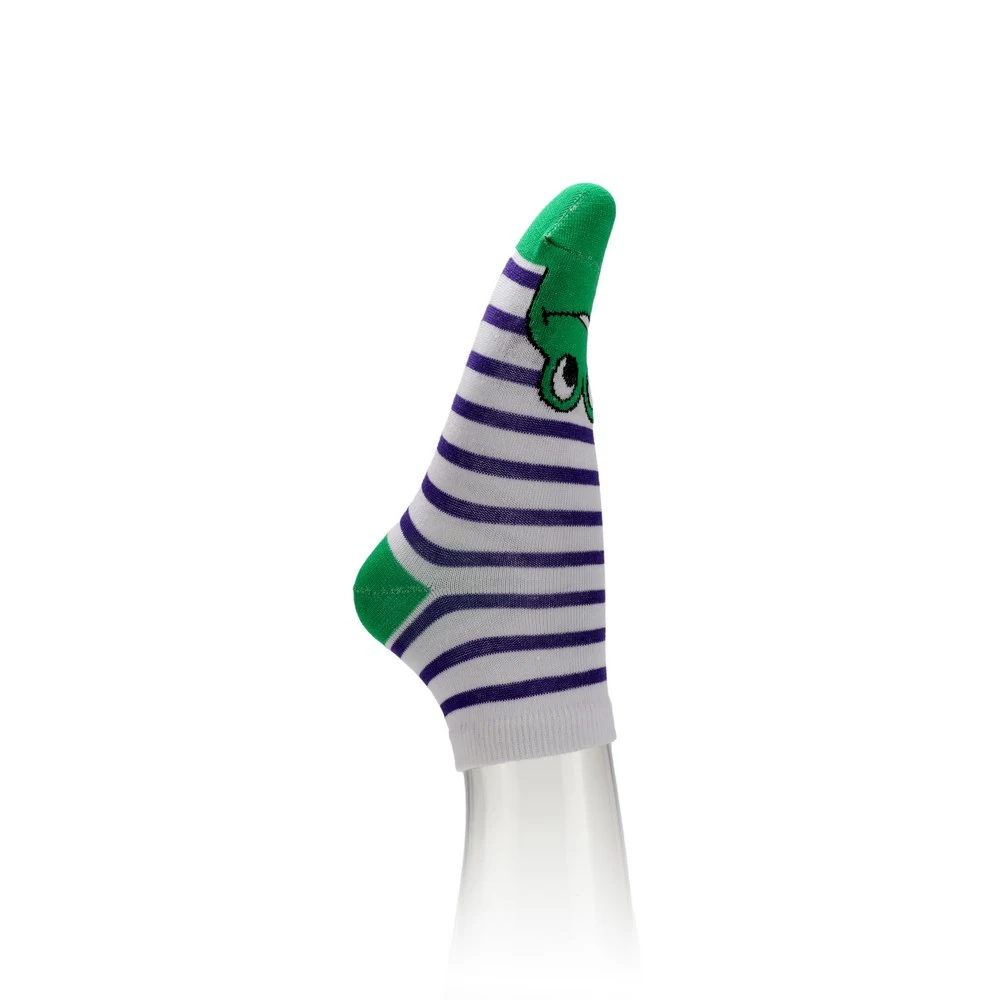 Женские носки Atto Calzini Лягушка Бело-фиолетовый | Женская одежда