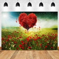 yeele dreamlike red flower love heart tree photography valentines day backdrop photographic decoration backgrounds photo studio