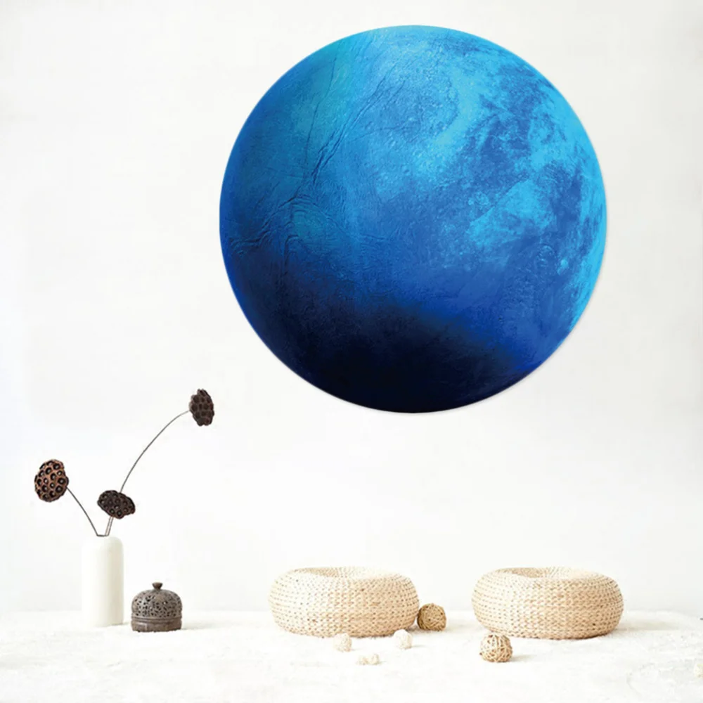 

20 x 20cm Fluorescent Wall Sticker The Universe Planet Galaxy Waterproof Decoration Children Room Bedroom Luminous Decal (Neptun