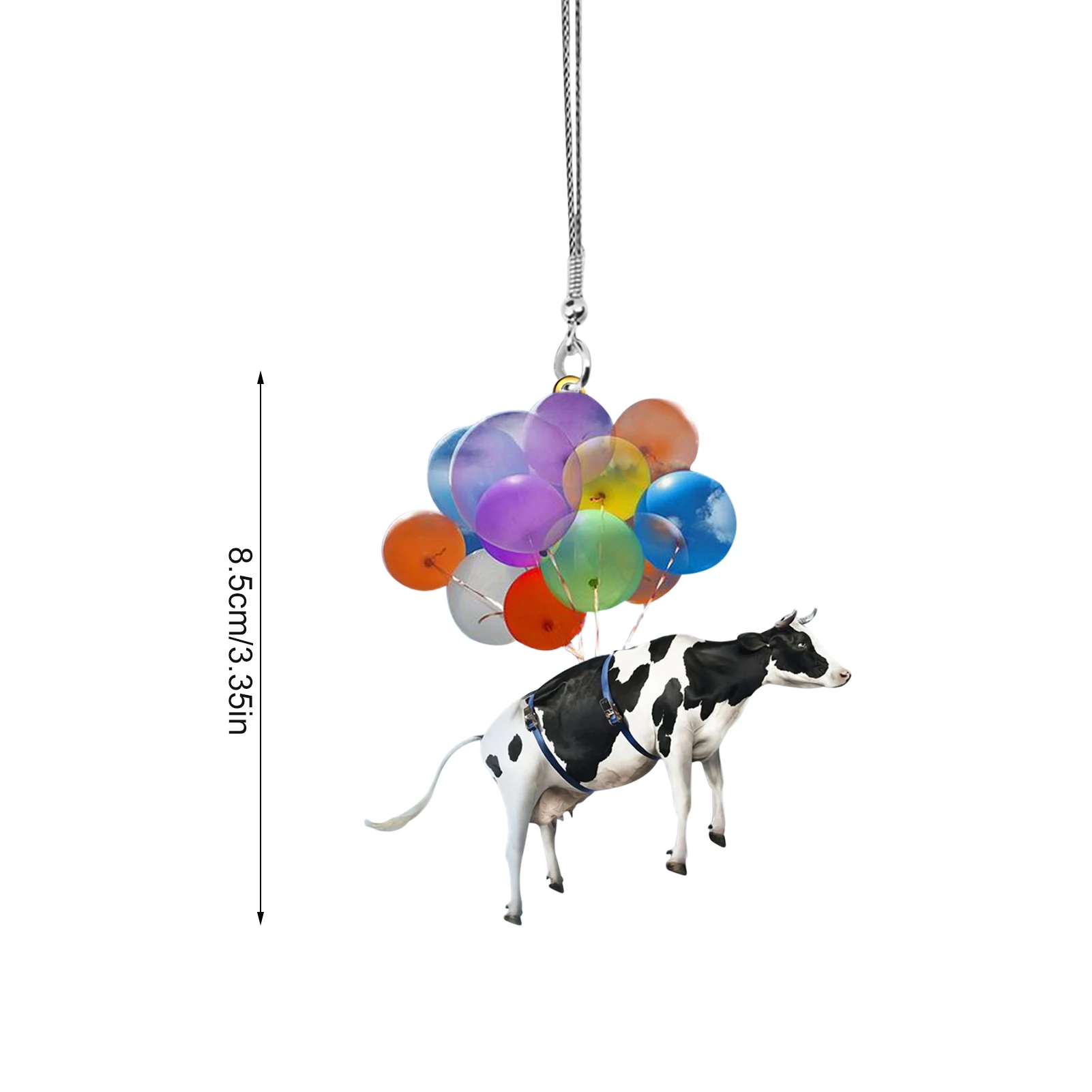 

Dog Car Hanging Ornament with Colorful Balloons Car Interior Decor Cow Exquisite Decoration for Children Lovely Cute Pendant