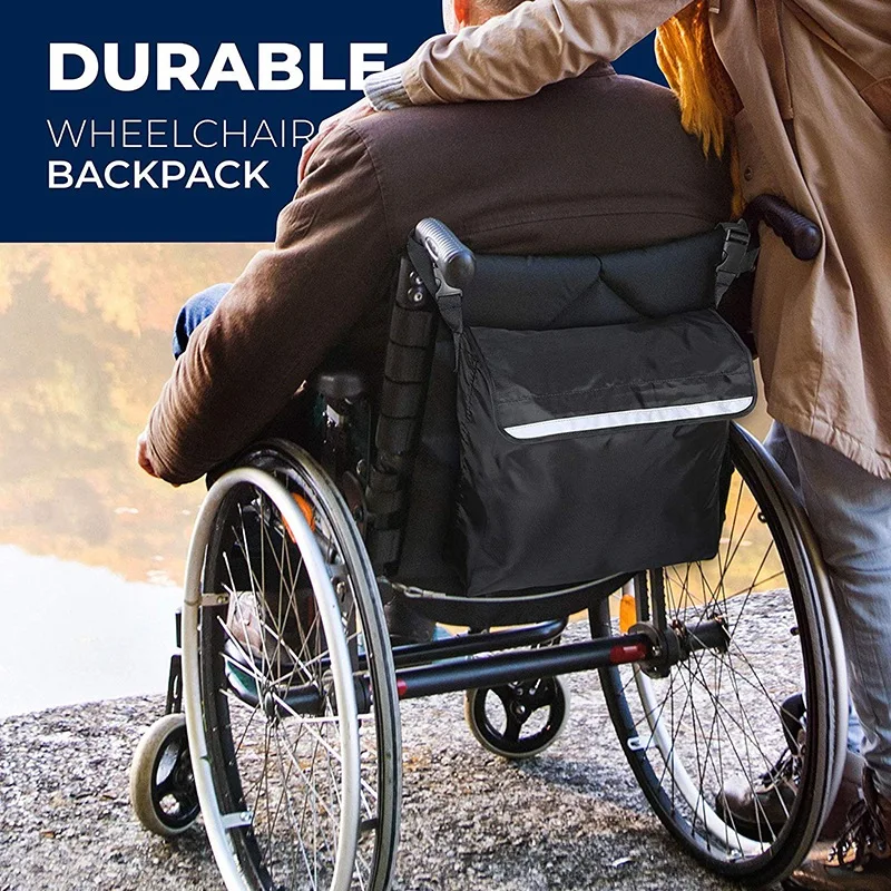 

Wheelchair Bag Outdoor Portable Wheelchair Backpack Shopping Storage Scooter Walker Frame Storage Handbags