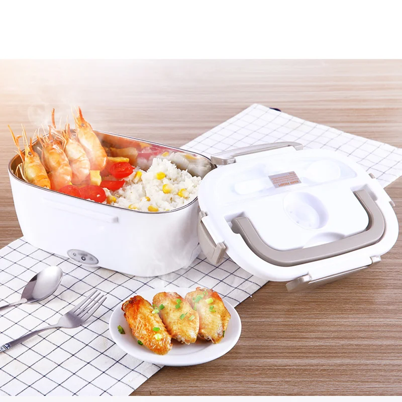 

12V 24V 220V Stainless Steel Electric Bento Lunch Box Weated Warm Car Thermal Lunchbox Portable Food Container Office School Kid