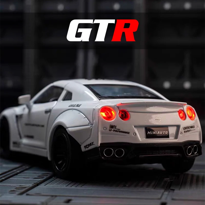 1/32 GTR Diecasts игрушечные модельные машинки игрушки для мальчиков и взрослых
