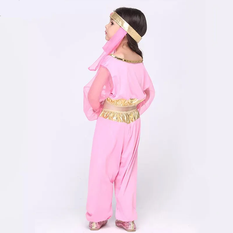 Детский костюм принцессы жасмин на Хэллоуин с укороченным топом Детская