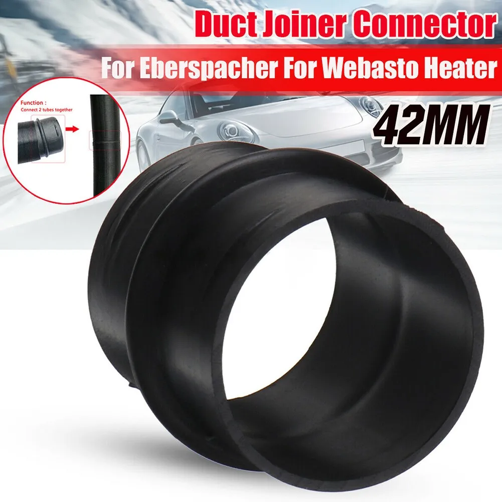 

42mm Diameter Duct Joiner Connector Pipe For Eberspacher For Webasto Diesel Heater Black Plastic Duct Connector