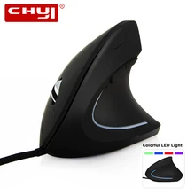 Ergonomic Vertical Computer Gaming Mouse Wired Usb Optical Mause 6 Button 3200 DPI Mice With Colorful Light For Laptop Gamer