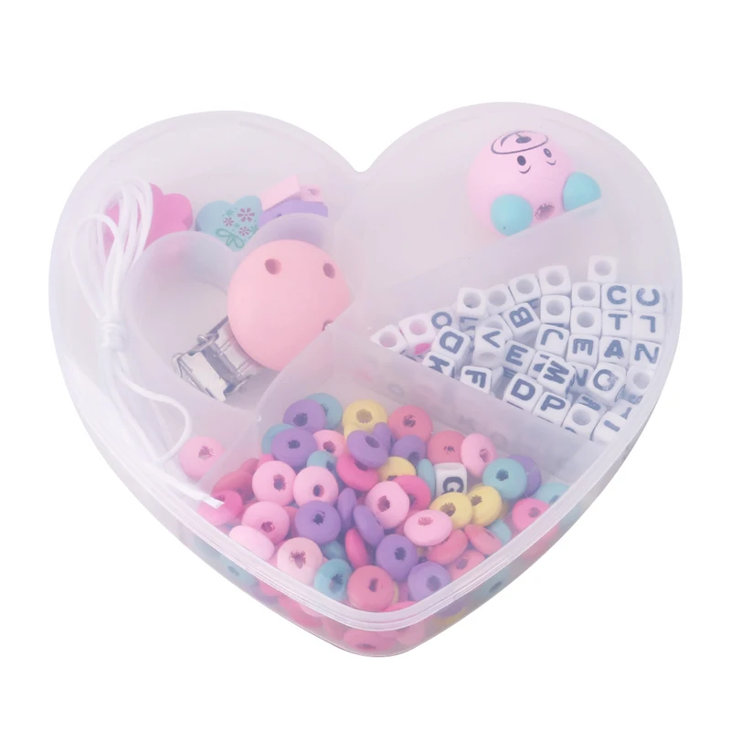 

Baby Teether Toys Wooden Teething Pacifier Clip Teething Beads Handmade DIY Nursing Necklack High Quality Teether Toys