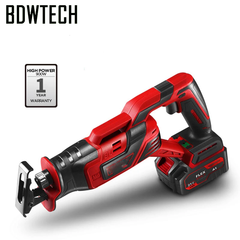 BDWTECH 900 Вт бесщеточный двигатель BTRC01 20 в Беспроводная сабельная пила