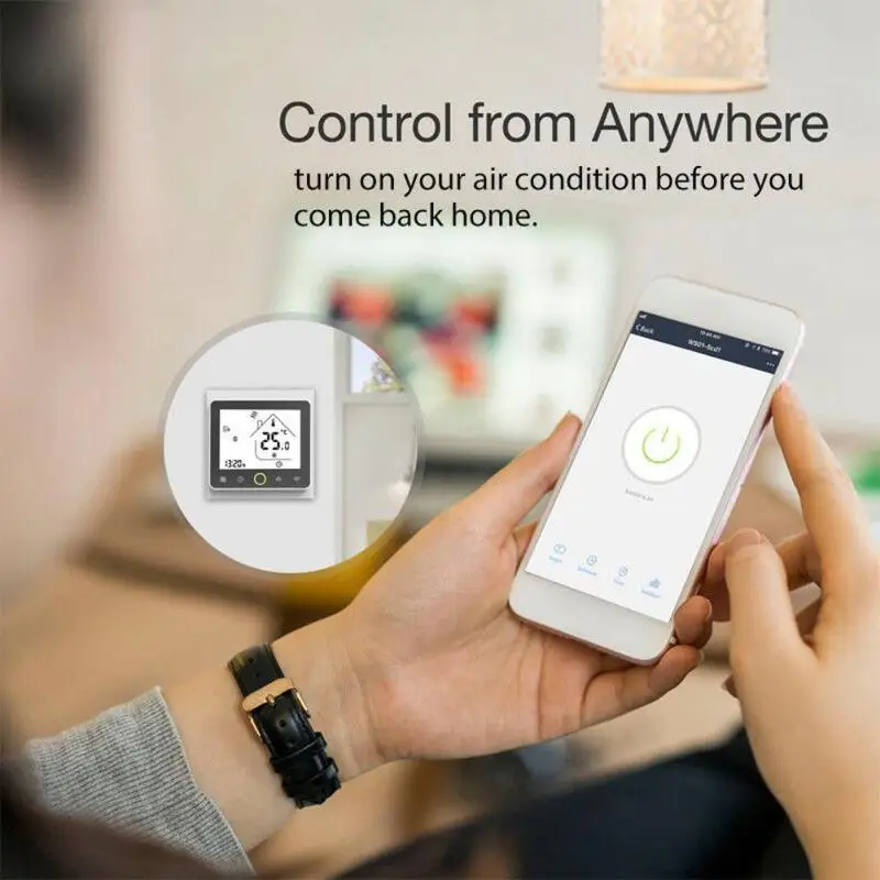 

Smart Touch Thermostat Temperature Controller for Water/Electric Home Floor Heating Water/Gas Boiler Tuya APP Remote Control