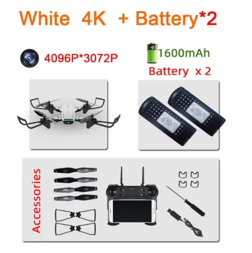 With Foam box SG700 RC Дроны с двойной камерой hd RC вертолет 4k Дрон 20 минут долгий полёт Профессиональный Квадрокоптер Follow Me drohne игрушки - Цвет: With Foam box