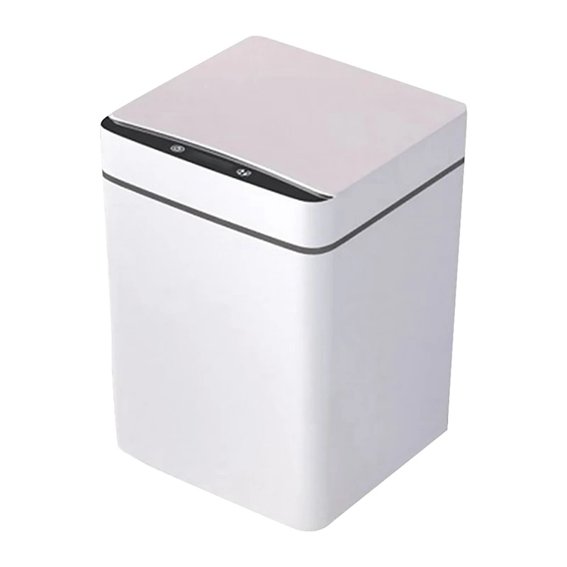 

12L Smart Trash Can Automatic Induction Infrared Motion Sensor Dustbin Bathroom Household Waste Garbage Bin ,Gray