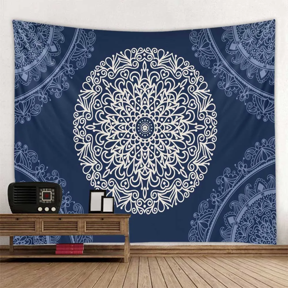 Цветочный Тип мандалы полиэстер печать гобелен фон ткань сцена висячая