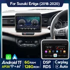 Автомобильный радиоприемник 6 ГБ ОЗУ 128 Гб ПЗУ Android 11 DSP для Suzuki Ertiga 2018 2019 2020 мультимедийный видеоплеер IPS раздельный экран 1024x60 0 WIFI
