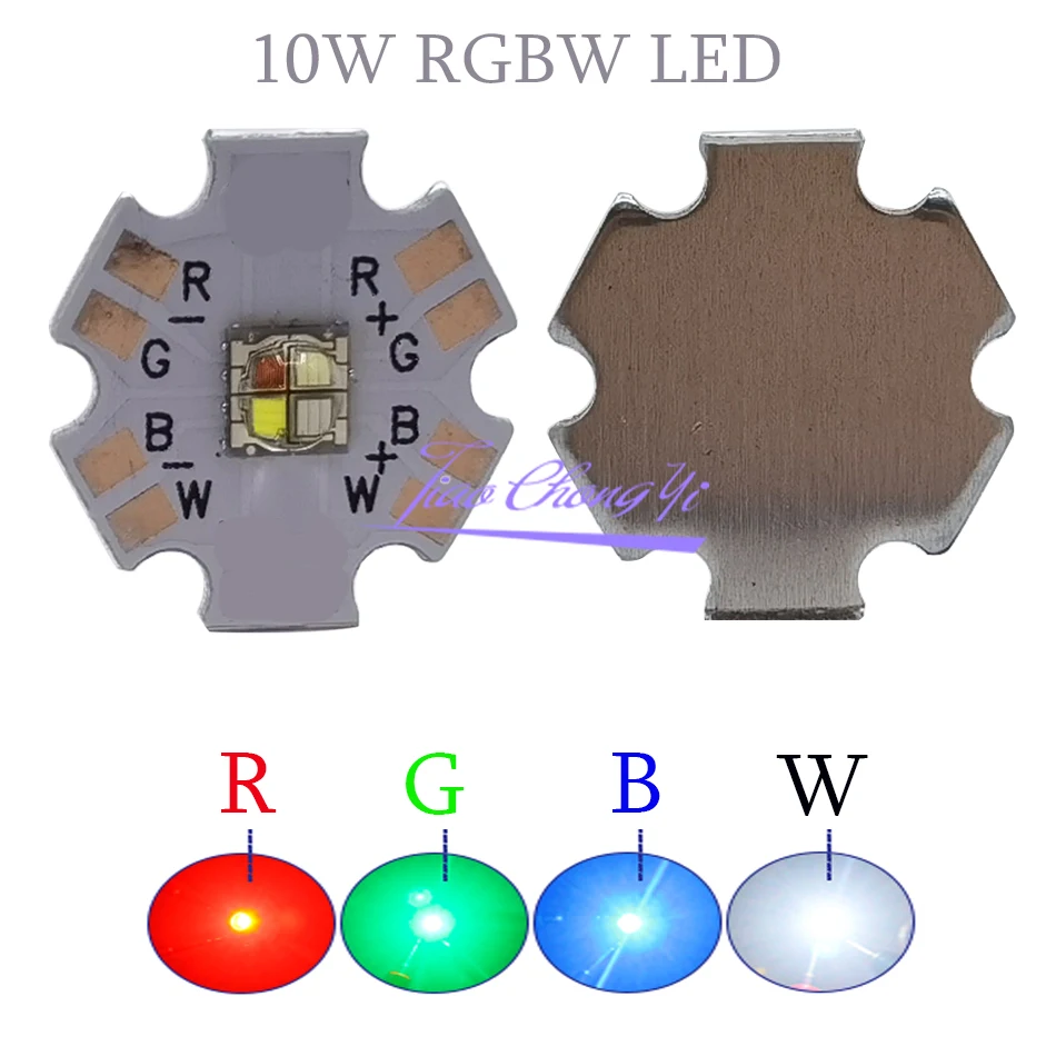 

5050 RGBW 10W XML RGB+white light High Power led Diode Chip 4 Chips with 20mm Star PCB Board