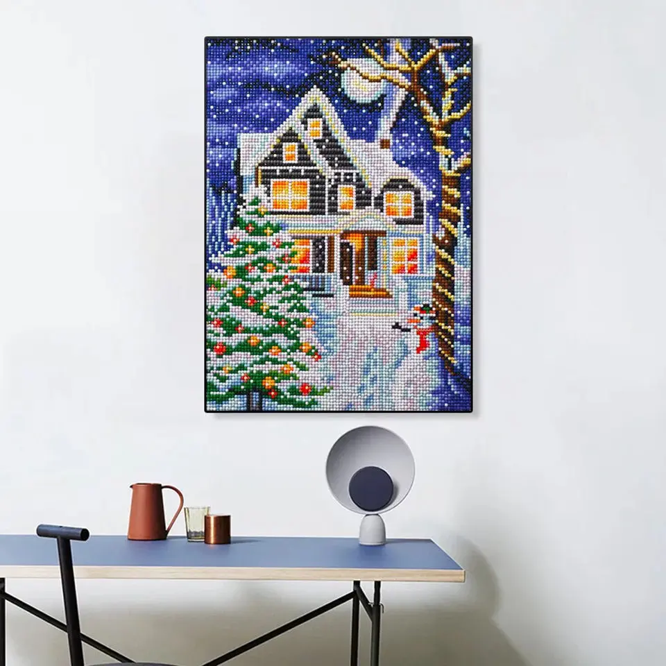 

5D diamond painting handmade Mosaic "winter snow scene" DIY full square cross stitch water diamond new home items Art Deco gift