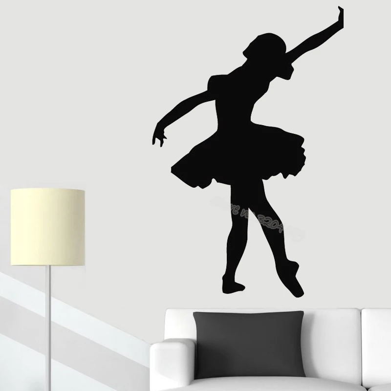 Балерина наклейки на стену Спортивная балерина танцевальная драма виниловые
