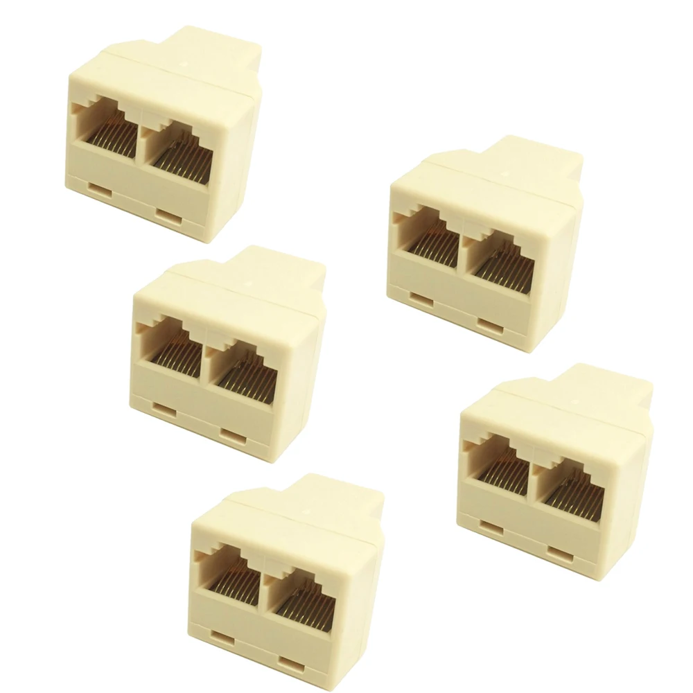 VONETS 5 шт. Ethernet RJ45 1 RJ 45 Женский до 2 сетевой LAN сплиттер адаптер Соединительный