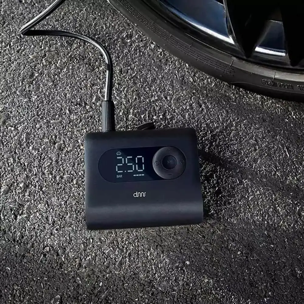 Dimi Портативный воздушный компрессор с светодиодный освещение цифровой шинный