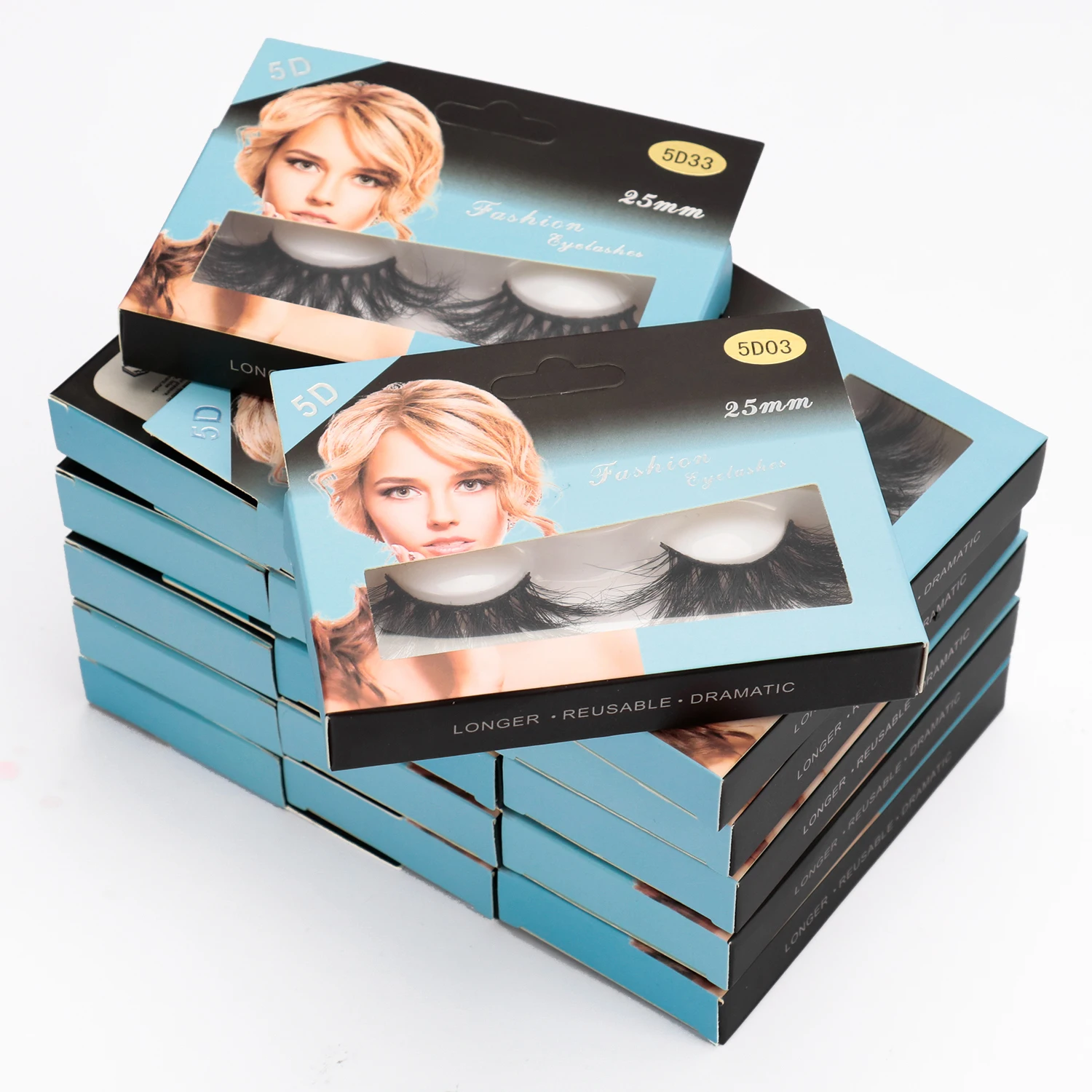 25mm 5D Mink Eyelashes Wholesale Makeup Fluffy Soft Wispy Natural Cross Eyelash Extension Reusable Lashes Min | Красота и здоровье