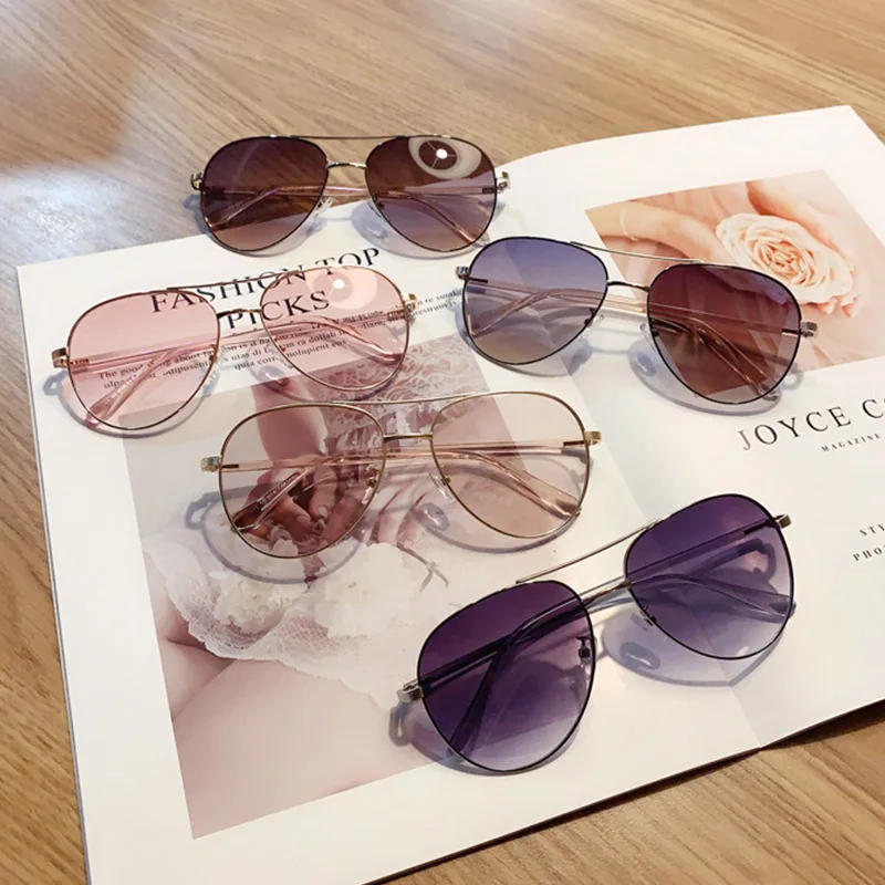 Chic 90s Pink Pilot Women Sunglasses Luxury 2020 Australia Designer Men Round Sun Glasses Ladies Driving Shades Summer UV400 | Аксессуары