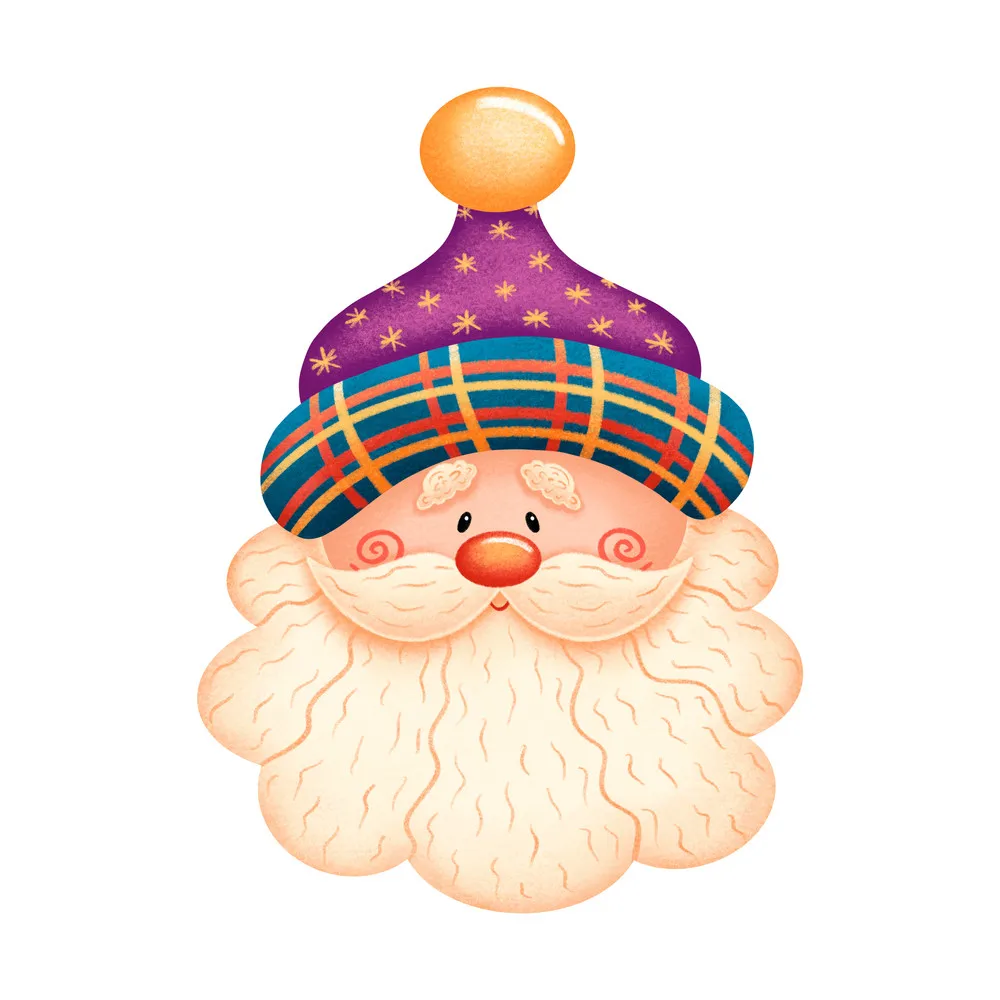 

Christmas Cute Santa Claus In Purple Hat Metal Craft Dies Cutting For Diy Scrapbooking Paper Handmade Mold 2021 Embossing New