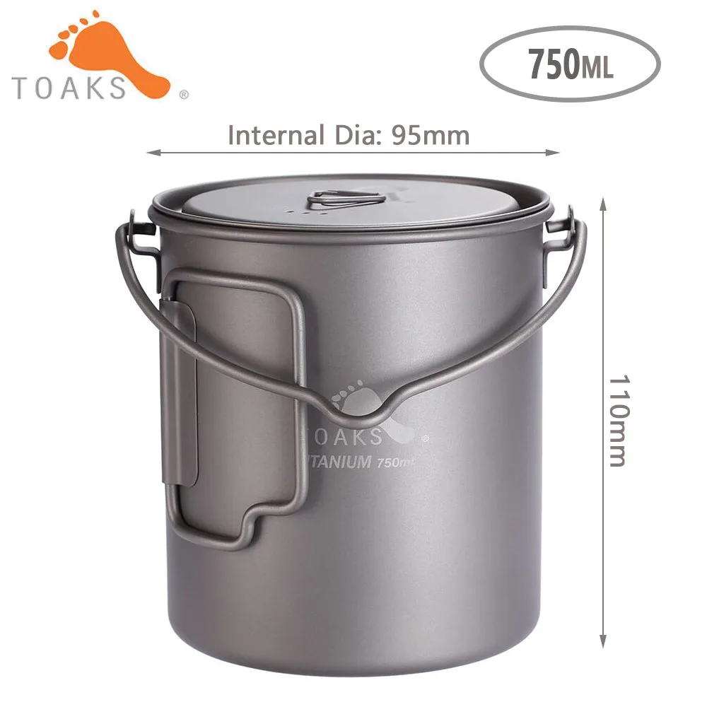 Титановый горшок для кемпинга 750 мл|camping pot|titanium potoutdoor camping pot |