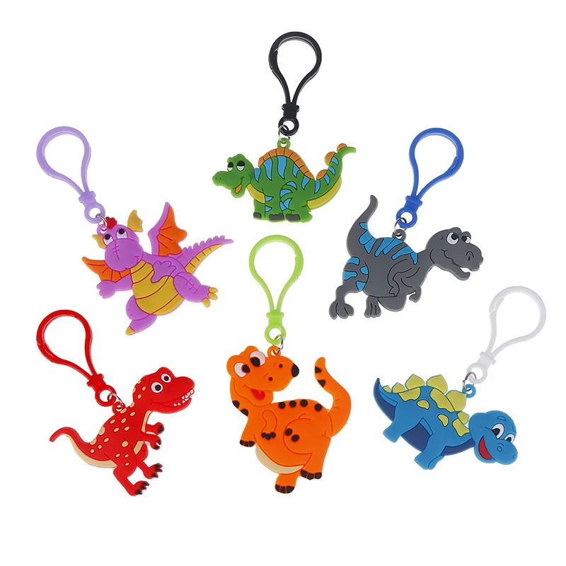 

6pcs New Dinosaur Party Dinosaur Keychain Birthday Party Decorations Kids Gifts Baby Shower Decorations Party favors for kids
